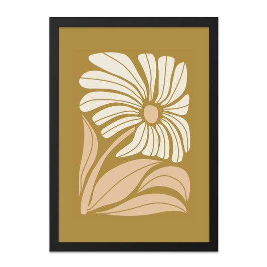 Floral Wall Art, Daisy Print, Modern Flower Art, Botanical Print, Home Decor, Wall Decor, Minimalist Art, Flower Poster (136) - Tawshia