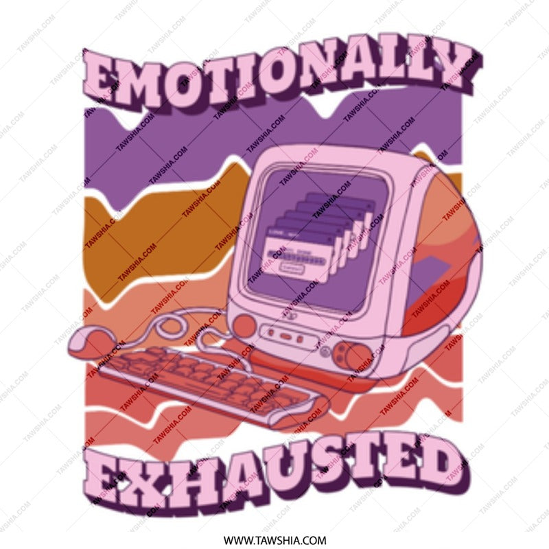 Emotionally Exhausted Retro Computer Design product type