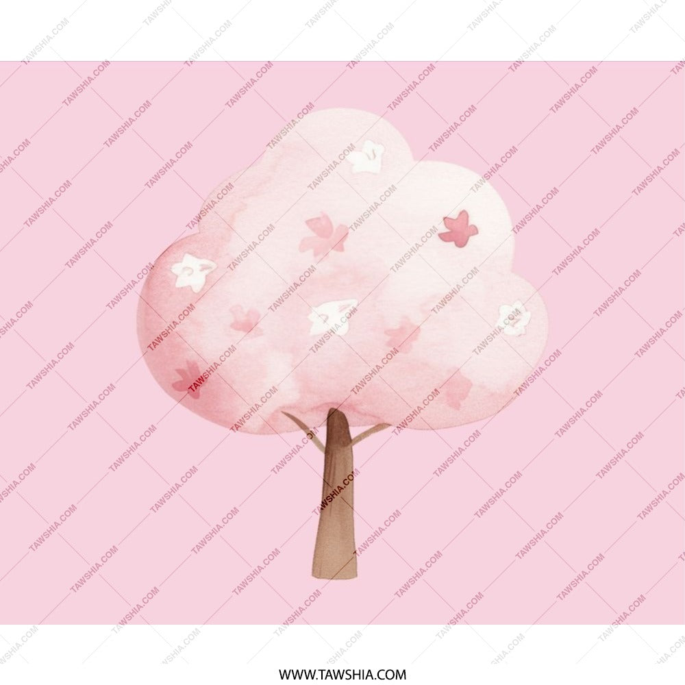 Cherry Blossom Mouse Pad, Pink Tree Mousepad, Floral Office Decor, Cute Desk Accessories, Aesthetic Mouse Mat, Computer Accessory - Tawshia