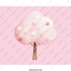 Cherry Blossom Mouse Pad, Pink Tree Mousepad, Floral Office Decor, Cute Desk Accessories, Aesthetic Mouse Mat, Computer Accessory - Tawshia