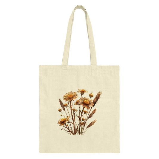 Floral Bouquet Tote Bag, Daisy Flower Design, Botanical Art Print, Stylish Reusable Bag, Everyday Tote, Nature Lover Gift, Shopping Tote - Tawshia
