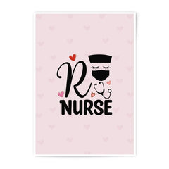 RN Nurse Photographic Prints, Cute Heart Art, Medical Decor, Nurse Week Gift, Healthcare Artwork, Nurse Graduation Decor, Gift for Nurses - Tawshia