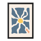 Minimalist Sun Wall Art, Abstract Flower Print, Boho Home Decor, Modern Art Print, Geometric Wall Decor - Tawshia