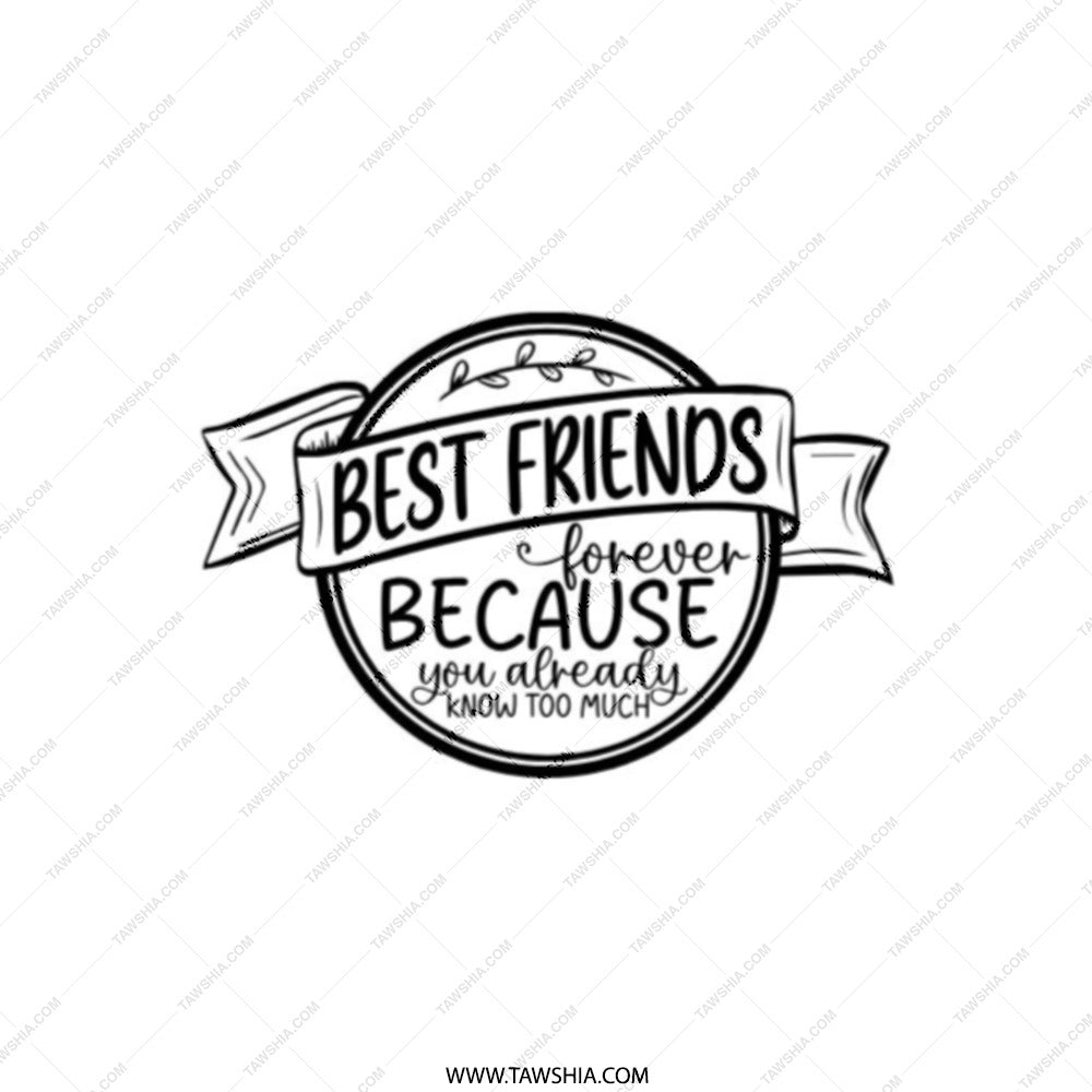 Best Friends Pocket Mirror, Friendship Gift, Funny Quote, Pocket Mirror for Bestie, Gift for Her, Cute Pocket Mirror - Tawshia