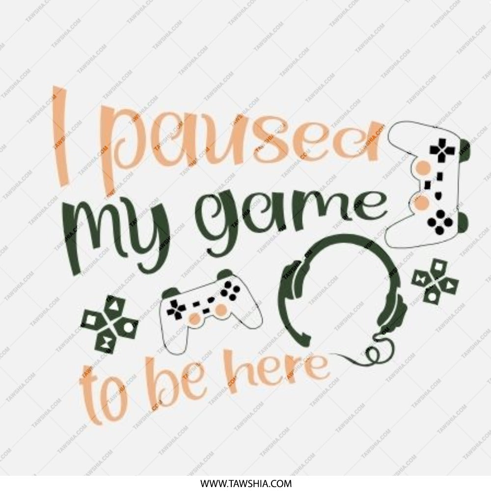 I Paused My Game Pinback Button, Gamer Gift, Funny Slogan, Novelty Button, Video Game Button, Game Lover, Geeky Pin, Retro Gaming Button - Tawshia