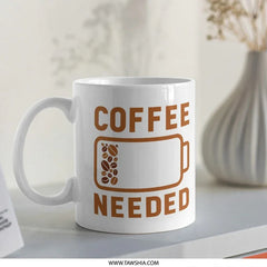 Coffee Needed Battery Graphic Mug product