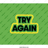 Try Again Backpack, Motivational School Bag, Inspirational Backpack for Students, Encouragement Gift, Laptop Backpack for Men and Women - Tawshia