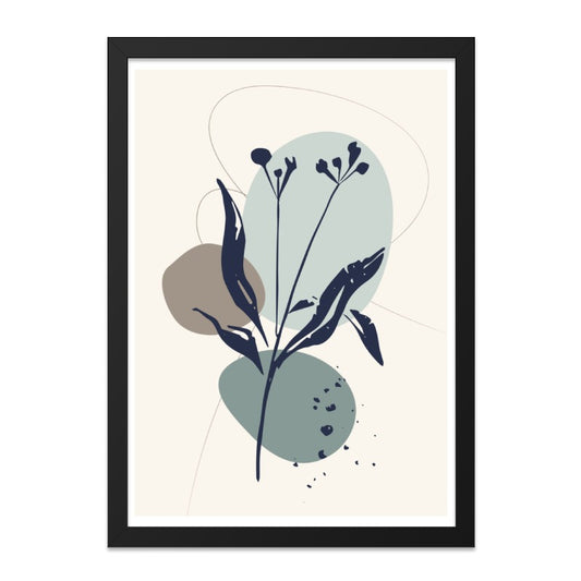 Abstract Floral Wall Art, Minimalist Botanical Print, Boho Home Decor, Modern Art Print, Nature Inspired Wall Decor - Tawshia