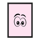 Cartoon Eyes Wall Art, Whimsical Decor, Funny Eyeballs Print, Cute Room Decor, Playful Art Print, Eye Illustration, Star Eyes Art - Tawshia