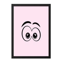 Cartoon Eyes Wall Art, Whimsical Decor, Funny Eyeballs Print, Cute Room Decor, Playful Art Print, Eye Illustration, Star Eyes Art - Tawshia