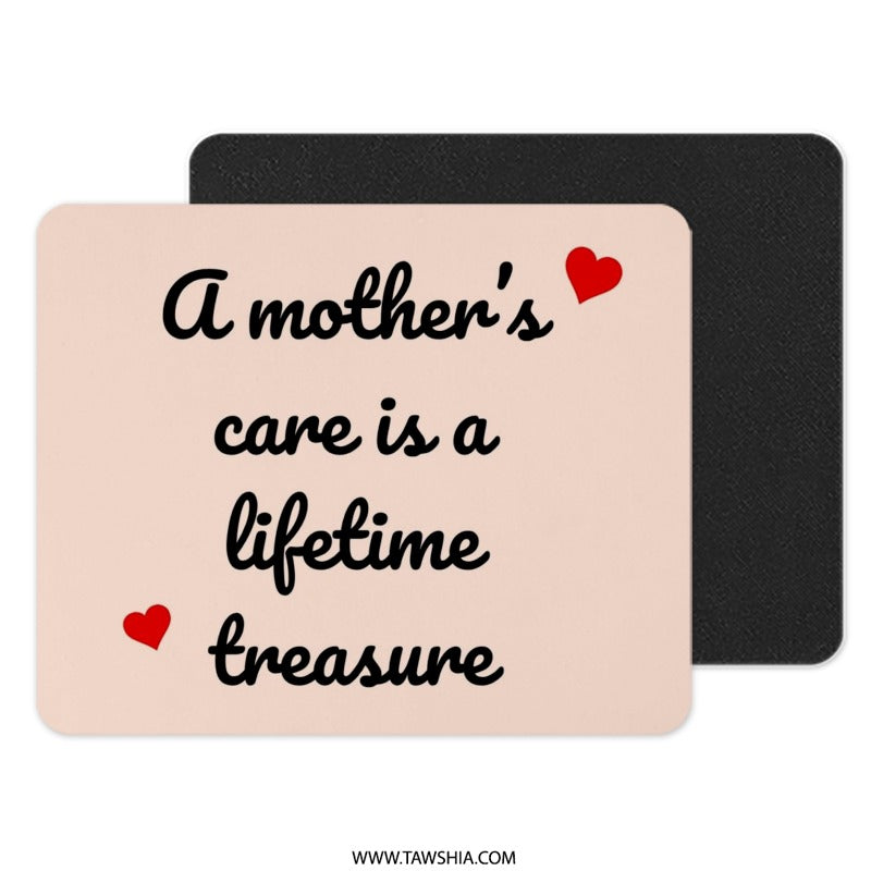 Mothers Care Mouse Pad, Lifetime Treasure, Gift for Mom, Mothers Day Gift, Desktop Accessory, Home Office Decor, Cute Mousepad - Tawshia