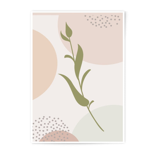 Minimalist Plant Photographic Print, Botanical Art Print, Modern Wall Art, Neutral Color Decor, Aesthetic Print, Trendy Wall Decor - Tawshia