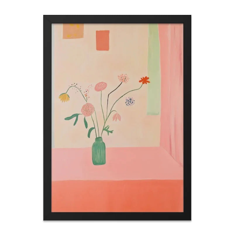 Floral Still Life Wall Art, Flower Painting Print, Botanical Home Decor, Modern Art Print, Abstract Wall Art, Aesthetic Room Decor - Tawshia