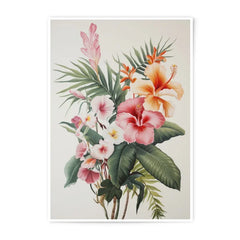 Tropical Flower Photographic Print, Hibiscus Art, Botanical Wall Decor, Exotic Floral Artwork, Hawaiian Decor - Tawshia