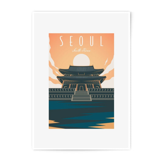 Seoul South Korea Photographic Print, Travel Art Print, Cityscape Art, Asian Architecture, Home Decor, Wall Art, Gift Idea - Tawshia