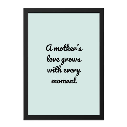 Mother's Love Wall Art, Quote Art Print, Mother's Day Gift, Family Room Decor, Inspirational Saying, Home Wall Decor - Tawshia