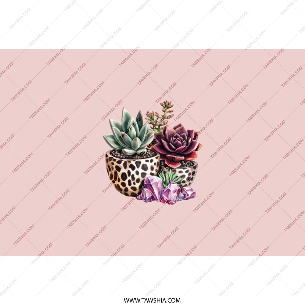 Succulent Tumbler, Plant Lover Gift, Bohemian Tumbler, Succulent Lover, Succulent Design, Floral Tumbler, Trendy Tumbler, Gift for Her - Tawshia