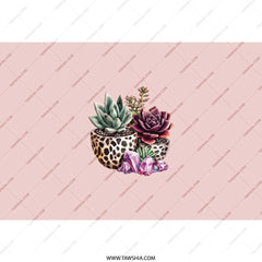 Succulent Tumbler, Plant Lover Gift, Bohemian Tumbler, Succulent Lover, Succulent Design, Floral Tumbler, Trendy Tumbler, Gift for Her - Tawshia