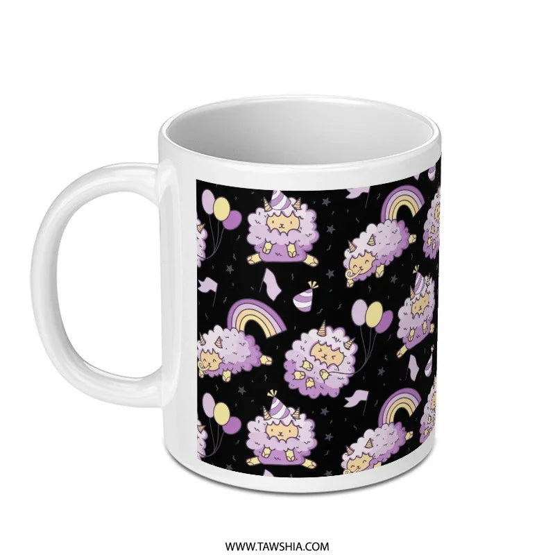 Cute Clouds Stars and Balloons Design Mug product