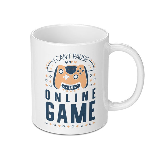 Funny Gamer Mug, I Cant Pause, Online Game Mug, Video Game Mug, Gaming Gift, Geek Mug, Gift for Gamers, Gamer Gift Idea - Tawshia