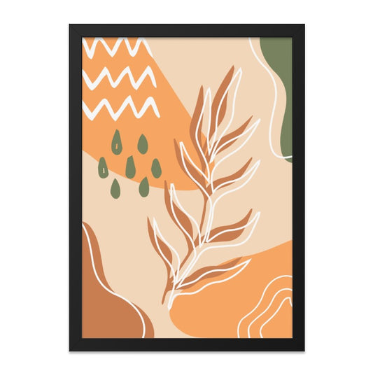 Abstract Botanical Wall Art, Modern Print, Earth Tones Decor, Neutral Color Wall Decor, Minimalist Art Print, Housewarming Gift, Trendy Wall - Tawshia