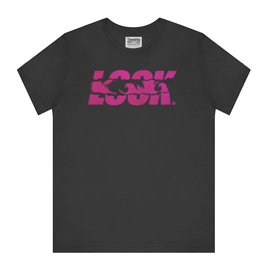 LOOK Graphic Print Black Crew Neck T-Shirt product type