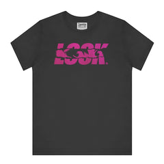 LOOK Graphic Print Black Crew Neck T-Shirt product type