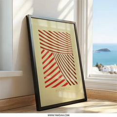 Aesthetic Lines Wall Art, Abstract Geometric Art, Minimalist Print, Modern Wall Decor, Home Office Art - Tawshia