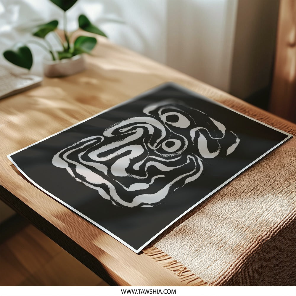 Abstract Art Photographic Print, Minimalist Decor, Modern Wall Art, Unique Shapes, Home Decor, Neutral Tones, Black and White, Fine Art - Tawshia