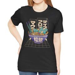 Japanese Ramen with Robot Print T-shirt product type