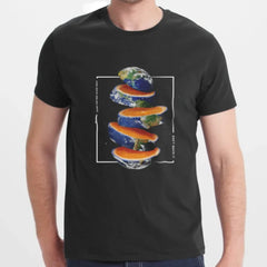 Earth Globe and Orange Peel Design T-Shirt product