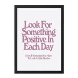 Positive Quote Wall Art, Motivational Art, Inspirational Print, Home Decor, Daily Affirmation, Encouragement Gift, Pink Typography Art - Tawshia