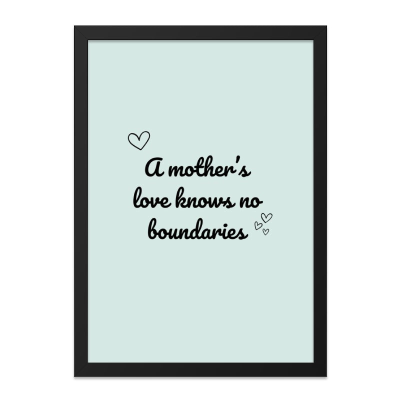 Mothers Love Wall Art, Mom Gift, Nursery Decor, Inspirational Quote Print, Family Wall Decor, Heart Art, Home Decor, Gift for Her - Tawshia