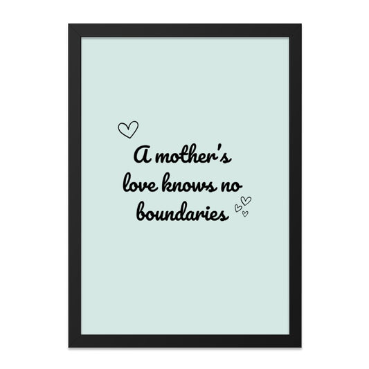 Mothers Love Wall Art, Mom Gift, Nursery Decor, Inspirational Quote Print, Family Wall Decor, Heart Art, Home Decor, Gift for Her - Tawshia