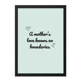Mothers Love Wall Art, Mom Gift, Nursery Decor, Inspirational Quote Print, Family Wall Decor, Heart Art, Home Decor, Gift for Her - Tawshia