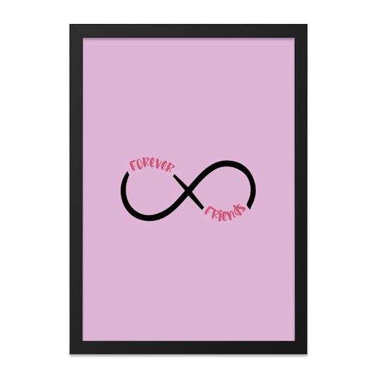 Forever Friends Wall Art, Infinity Symbol, Best Friend Gift, Friendship Decor, Sisterhood Print, Home Decor, Trendy Art, Minimalist Wall Art - Tawshia