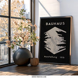 Bauhaus Wall Art, Ausstellung 1919 Print, Geometric Art, Modern Home Decor, Abstract Poster, Contemporary Wall Decor - Tawshia