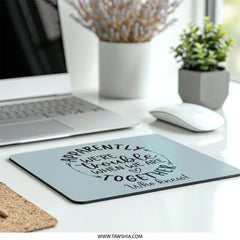 Trouble Together Mouse Pad, Funny Quote, Sarcastic Gift, Office Decor, Unique Mousepad, Work From Home, Novelty Present - Tawshia