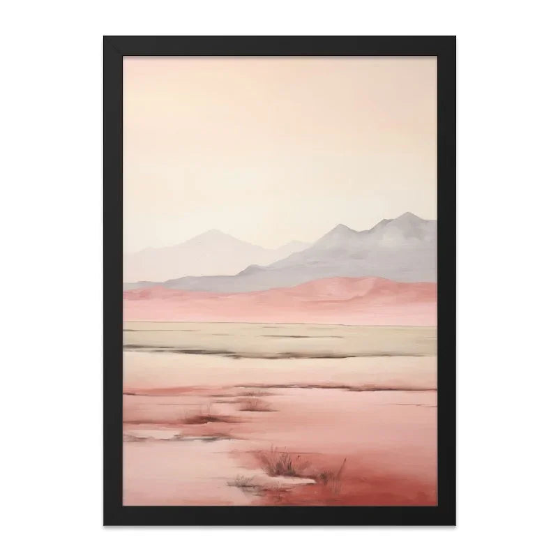 Abstract Landscape Wall Art, Modern Desert Painting, Mountain View Print, Minimalist Home Decor, Earth Tone Art, Fine Art Print - Tawshia