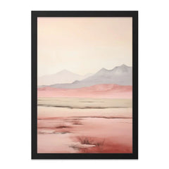 Abstract Landscape Wall Art, Modern Desert Painting, Mountain View Print, Minimalist Home Decor, Earth Tone Art, Fine Art Print - Tawshia