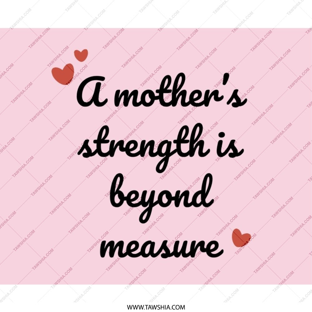 Mother's Strength Mouse Pad, Pink Mousepad, Mother's Day Gift Idea, Mothers Day Mouse Mat, New Mom Gift, Cute Office Decor - Tawshia