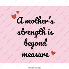 Mother's Strength Mouse Pad, Pink Mousepad, Mother's Day Gift Idea, Mothers Day Mouse Mat, New Mom Gift, Cute Office Decor - Tawshia