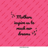 Mothers Inspire Pocket Mirror, Mom Gift Idea, Handbag Mirror, Pink Compact Mirror, Makeup Mirror, Cute Mirror for Moms, Dream Inspiration - Tawshia