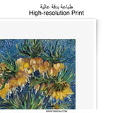 Crown Imperial Flowers Photographic Print, Van Gogh Art Print, Floral Art Print, Still Life Artwork, Home Decor Art, Wall Art - Tawshia