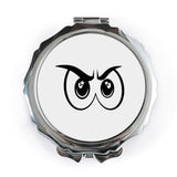Grumpy Owl Eyes Pocket Mirror, Funny Animal Mirror, Cartoon Owl Eyes, Cute Pocket Mirror, Portable Mirror for Purse, Makeup Mirror - Tawshia