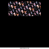Fun Cartoon Animal Pattern Black Background product