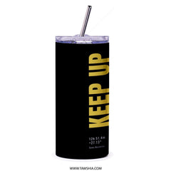 Keep Up Black Insulated Tumbler for Everyday Use Product