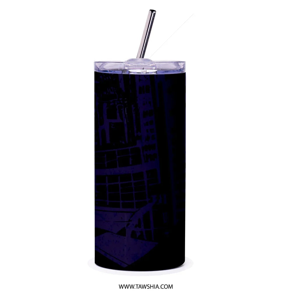 Insulated Tumbler with Straw for Hot and Cold Drinks product