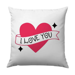 I Love You Pillow, Heart Throw Pillow, Valentine's Day Gift, Love Decoration, Cute Home Decor, Anniversary Gift, Gift For Her - Tawshia