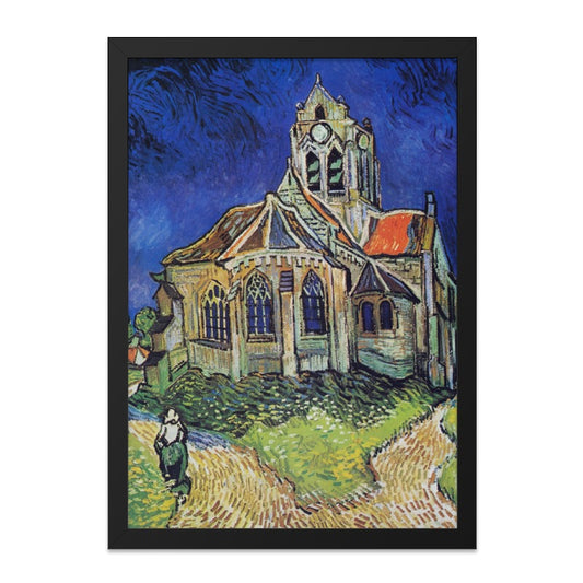 Van Gogh Wall Art, Church at Auvers, Famous Painting Print, Vintage Wall Decor, Impressionist Artwork, Fine Art Print, Gallery Wall Art - Tawshia